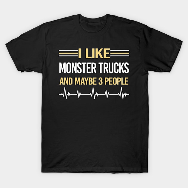 3 People Monster Truck Trucks T-Shirt by relativeshrimp